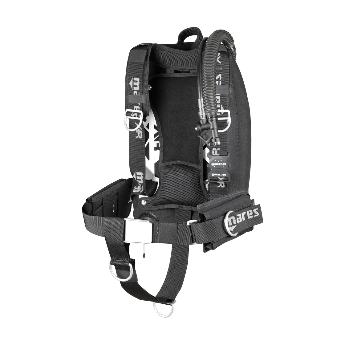 Mares Xr-Rec Silver Single Backmount Set