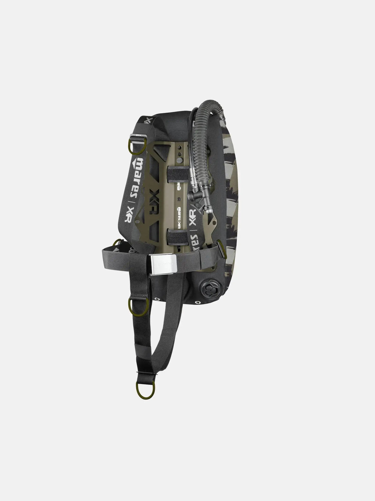 MARES TACTICAL GREEN SINGLE BACKMOUNT SET Mares