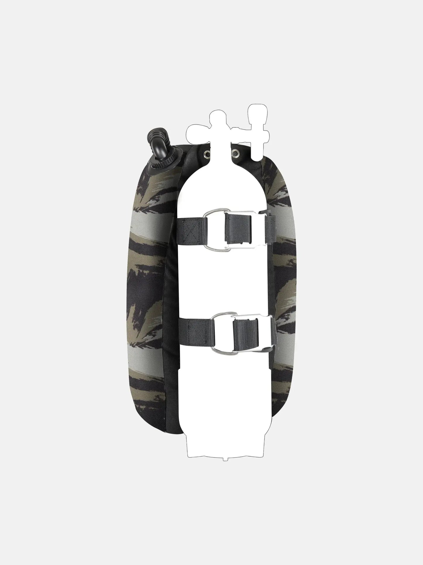 MARES TACTICAL GREEN SINGLE BACKMOUNT SET Mares